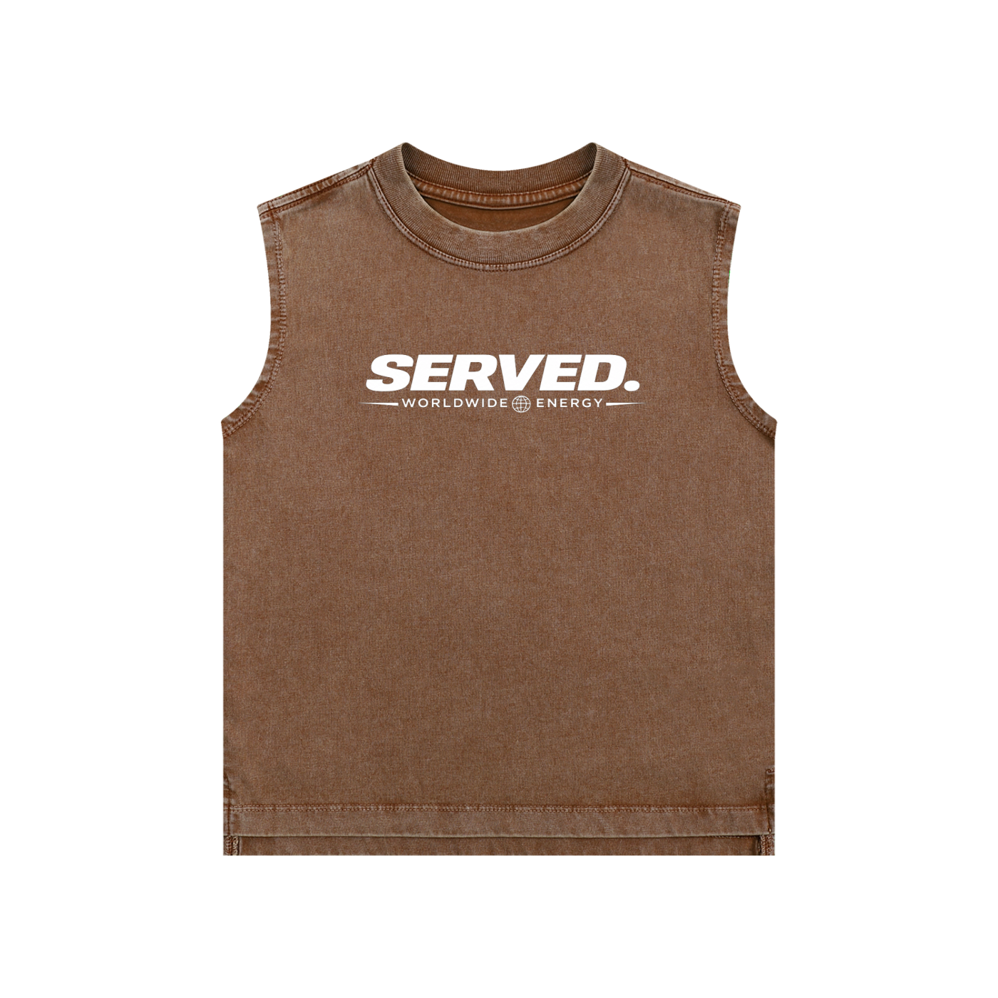 Served. Worldwide Energy Washed Kids' Tank Top
