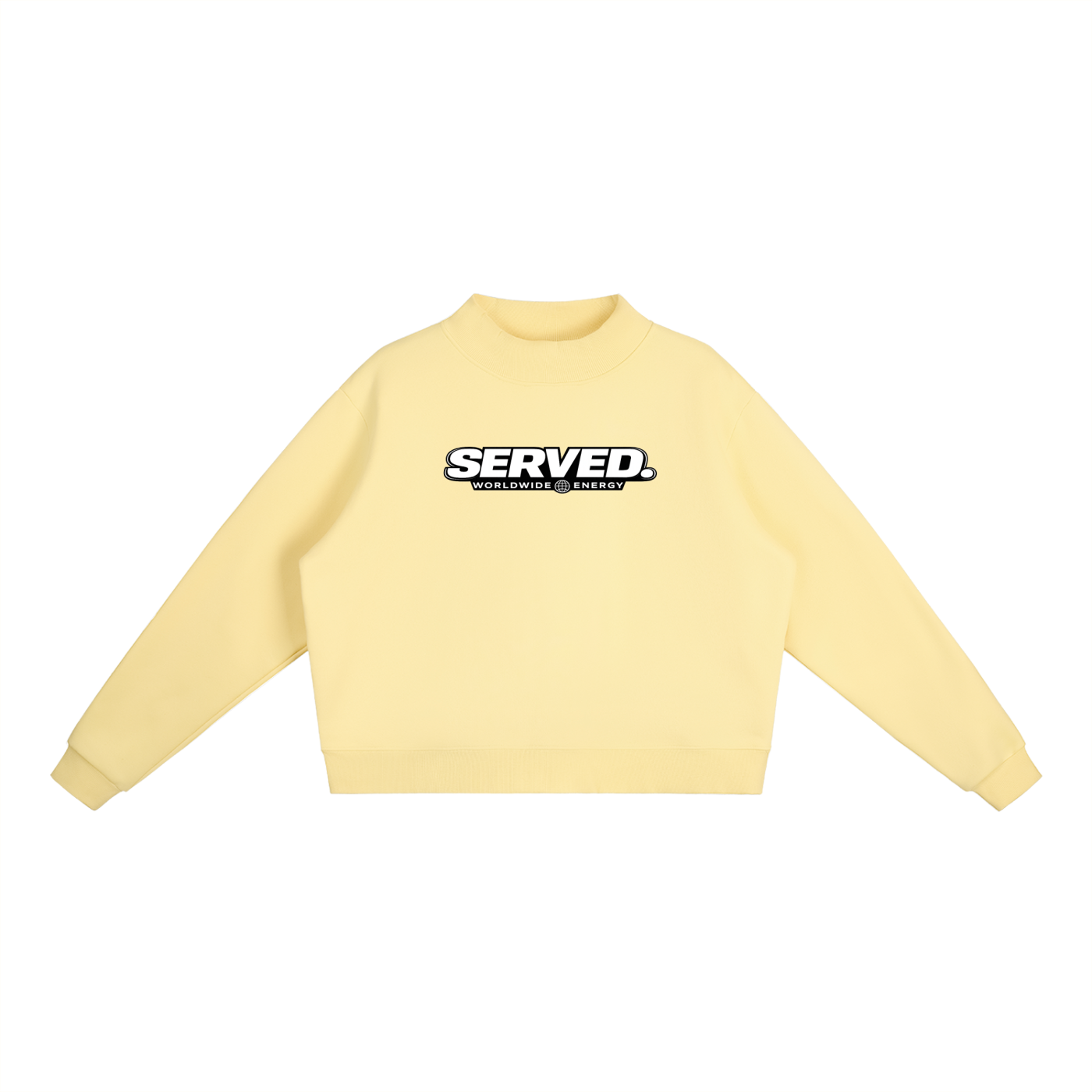 Served. Worldwide Energy Women's Mock-Neck Crew Sweatshirt