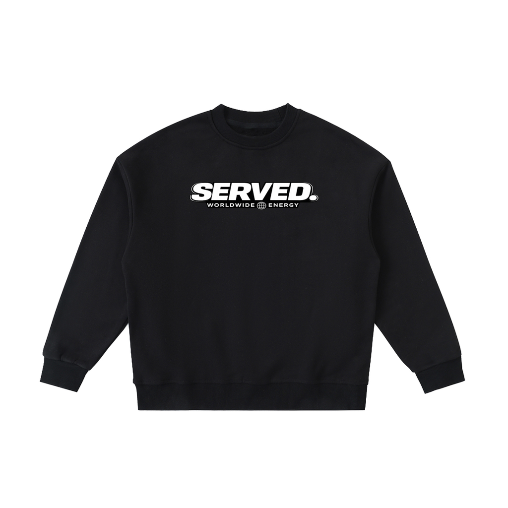 Served. Worldwide Energy Fleece Kids' Crewneck Sweatshirt