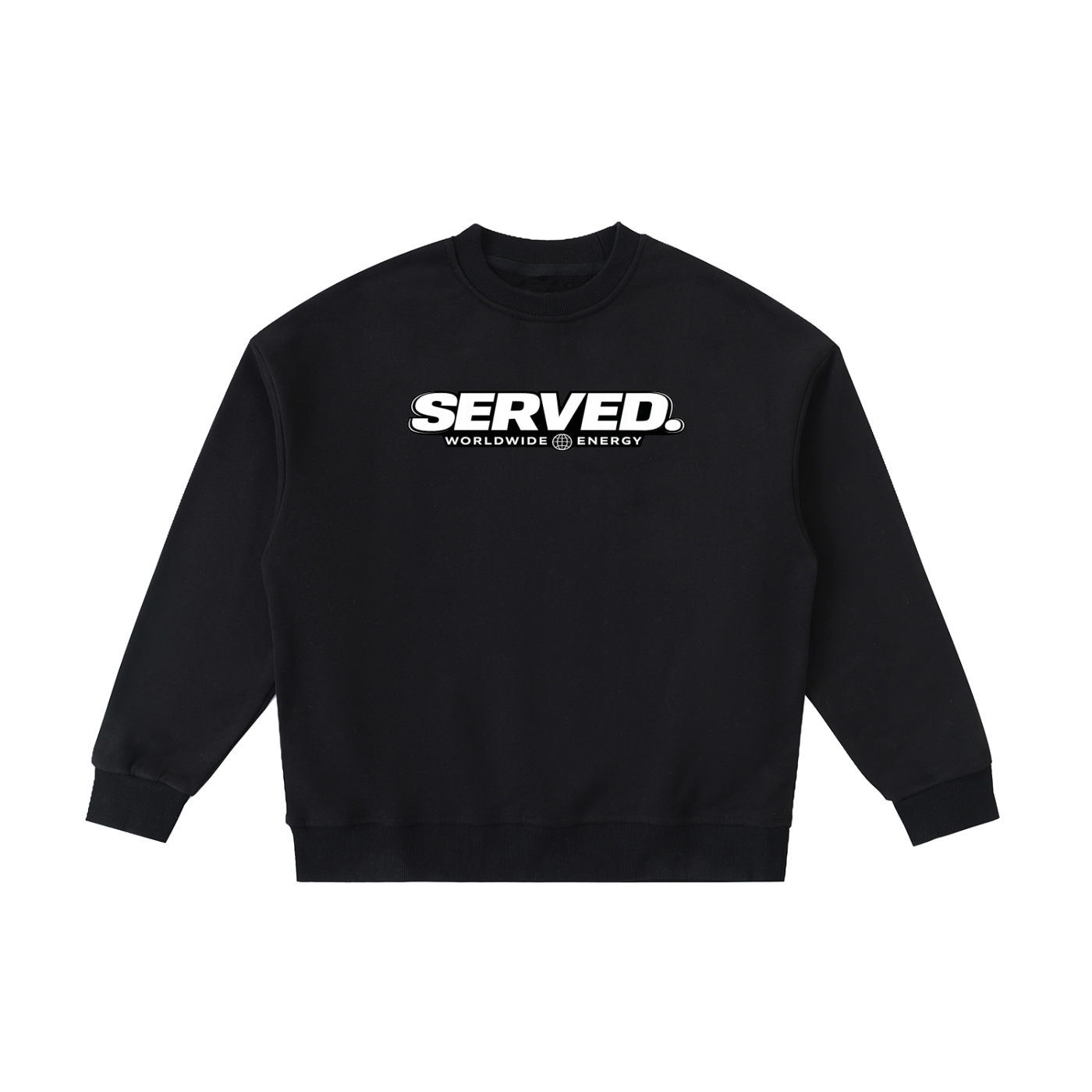 Served. Worldwide Energy Fleece Kids' Crewneck Sweatshirt
