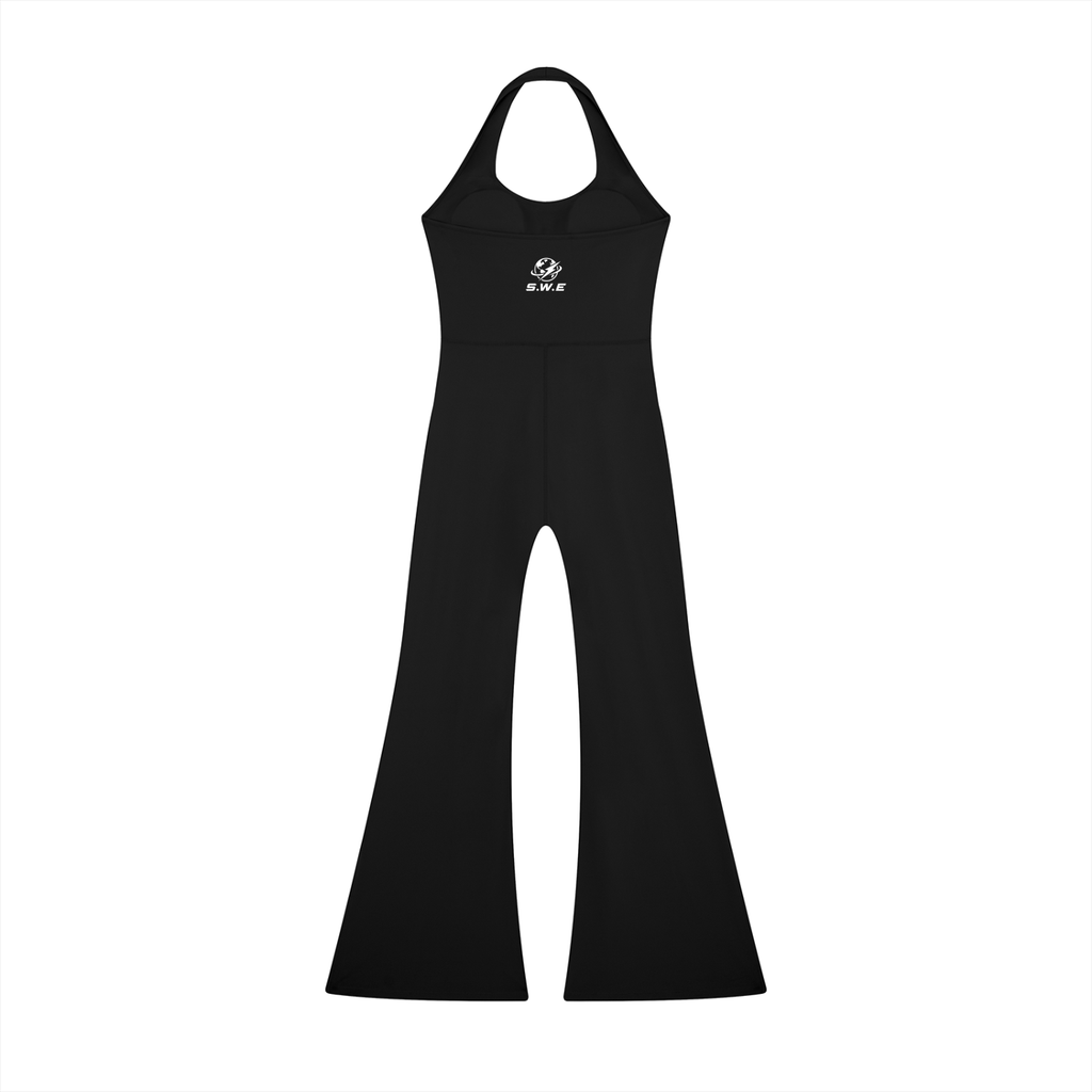 Served. Worldwide Energy Halter Flared Jumpsuit