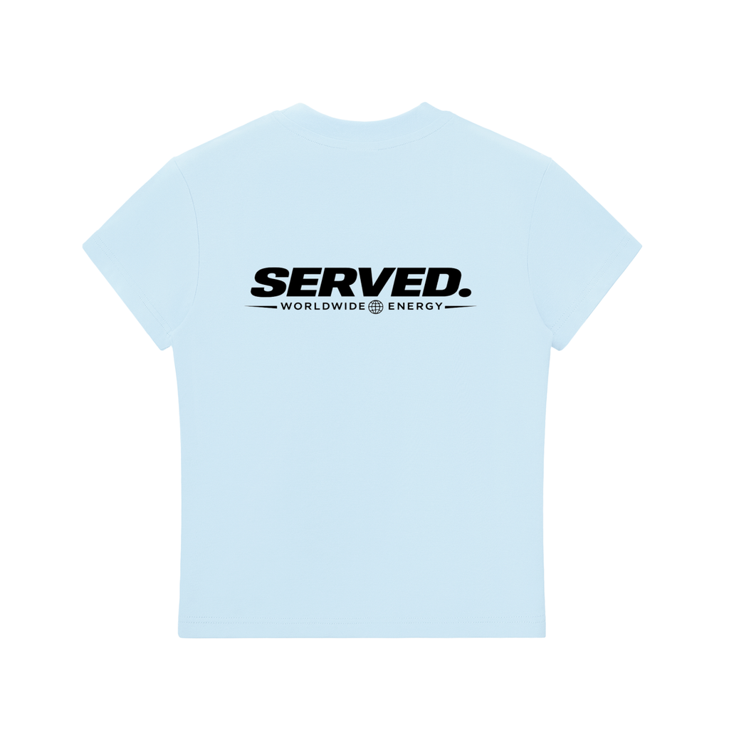 Served. Worldwide Energy Women’s Bodycon Crewneck T-Shirt