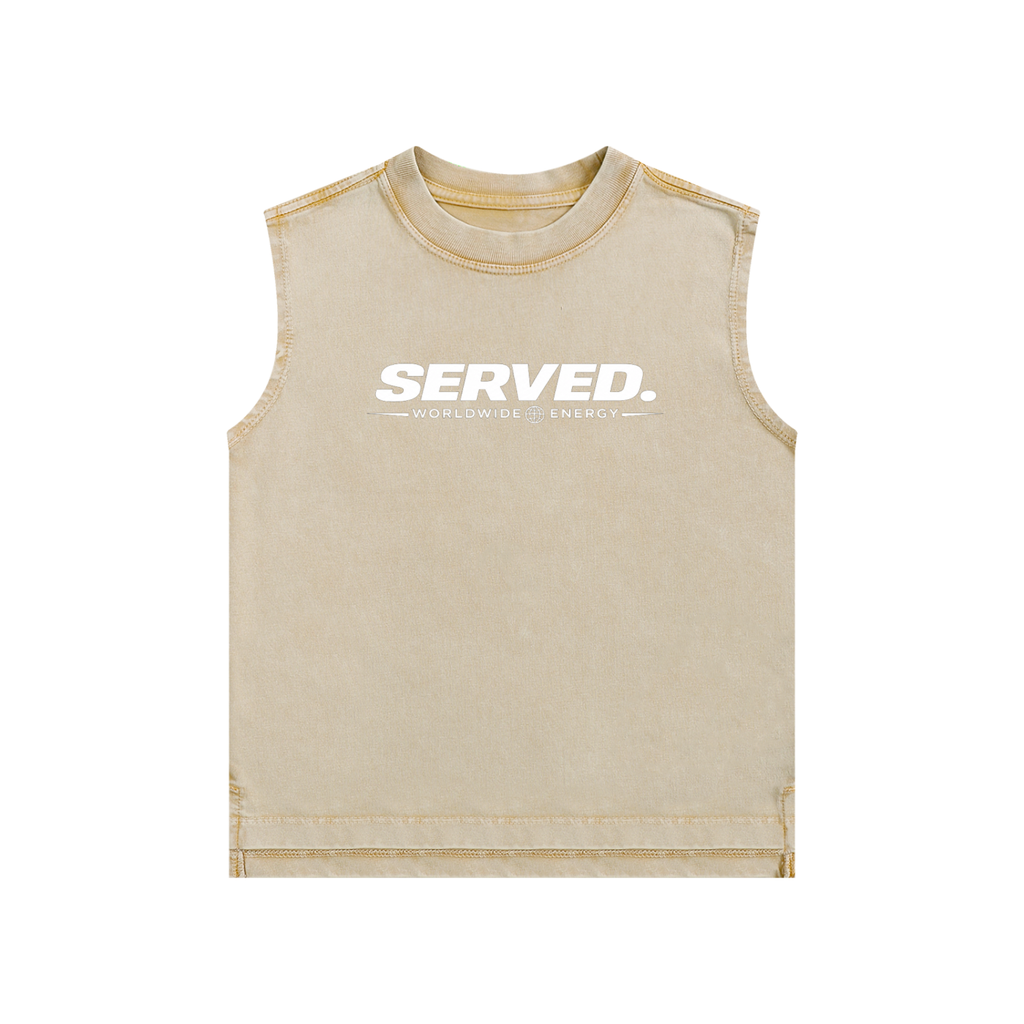Served. Worldwide Energy Washed Kids' Tank Top