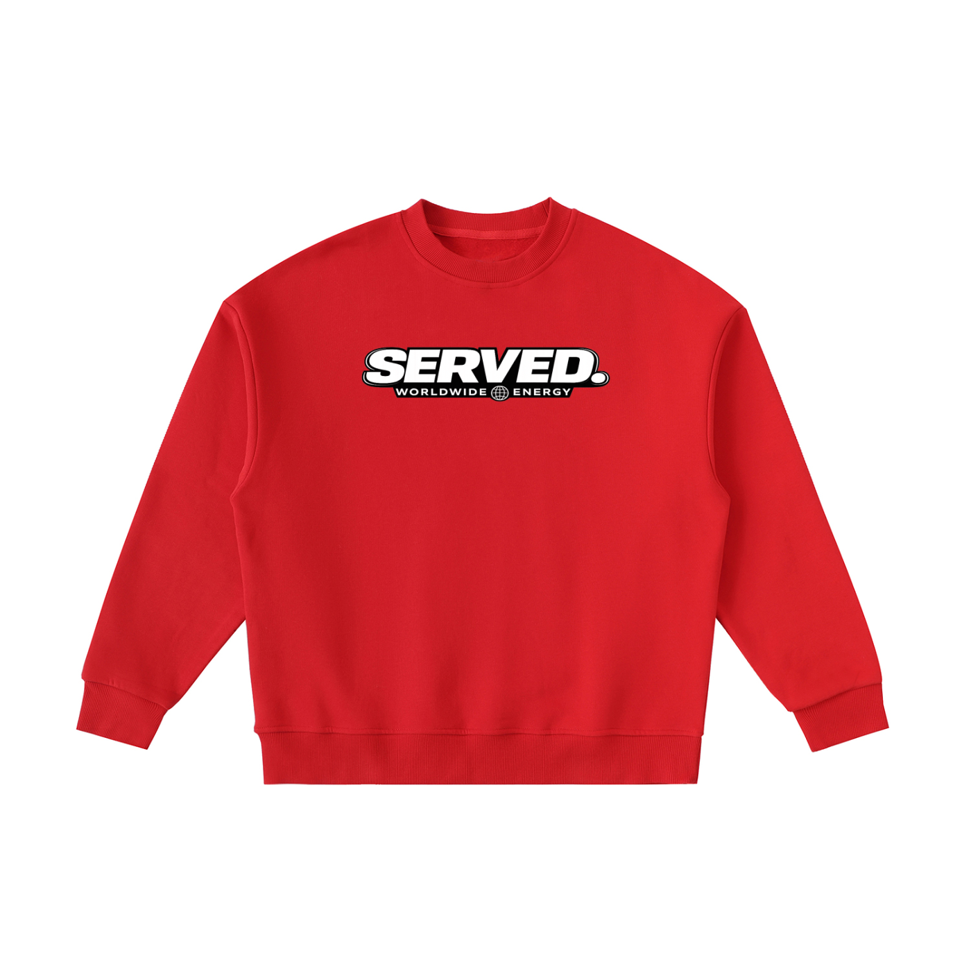 Served. Worldwide Energy Fleece Kids' Crewneck Sweatshirt