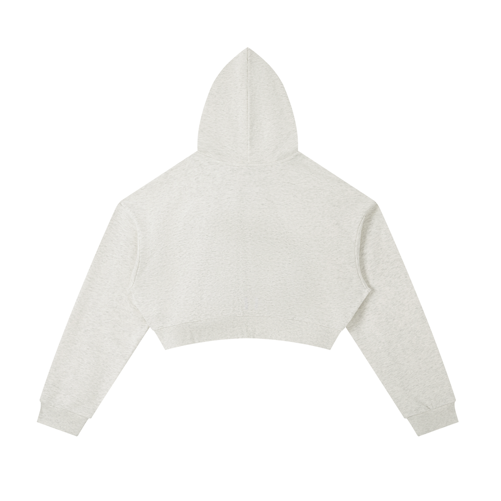 Served. Worldwide Energy Women's Cropped Zip-Up Hoodie