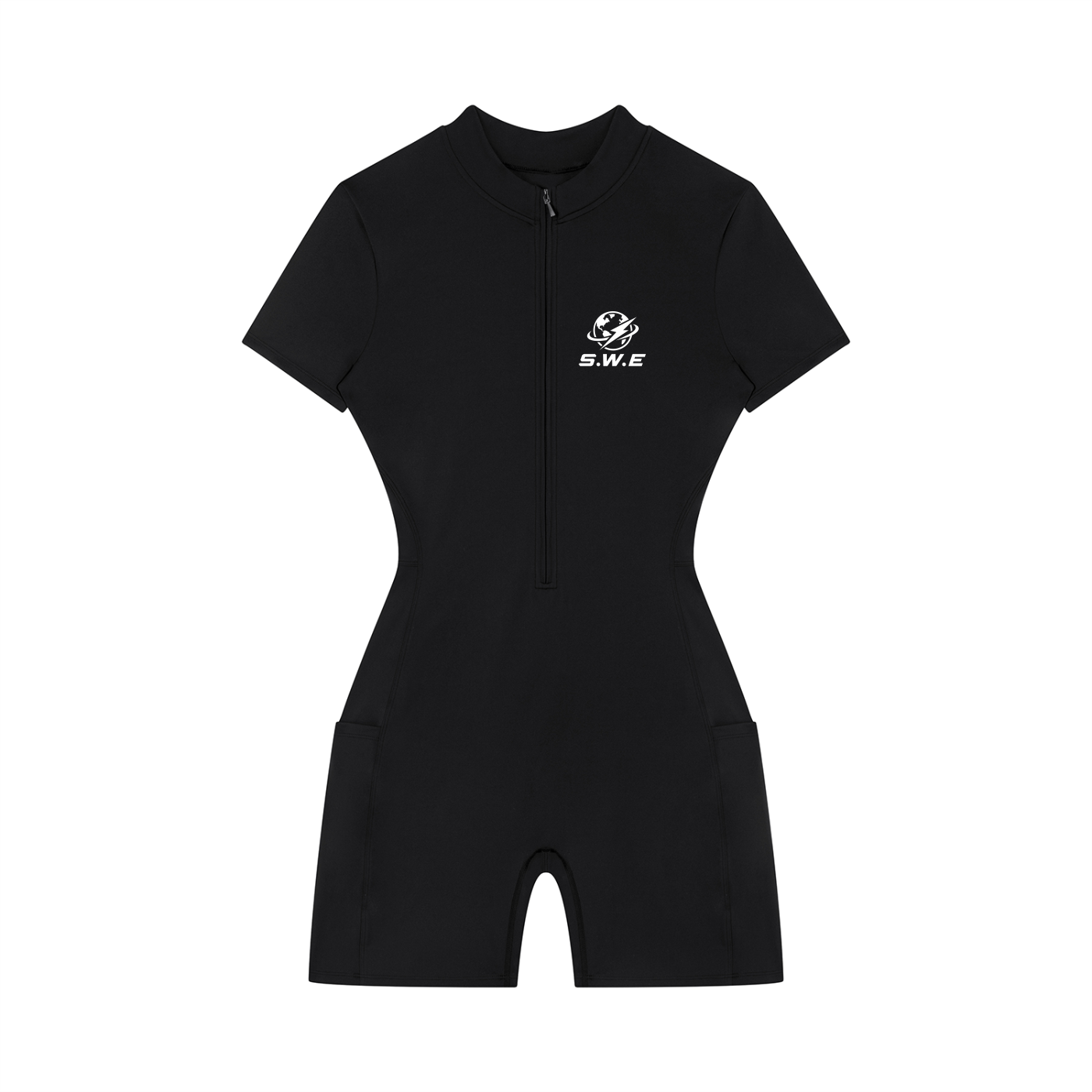Served. Worldwide Energy Women's Quarter-Zip Short Sleeve Romper