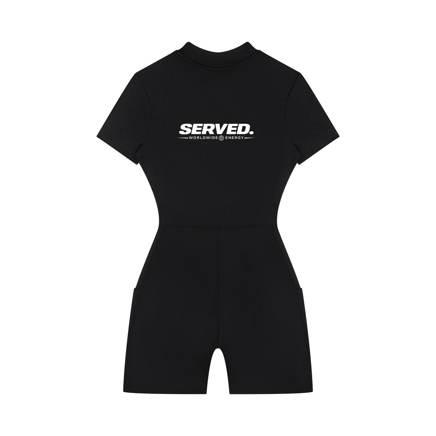 Served. Worldwide Energy Women's Quarter-Zip Short Sleeve Romper