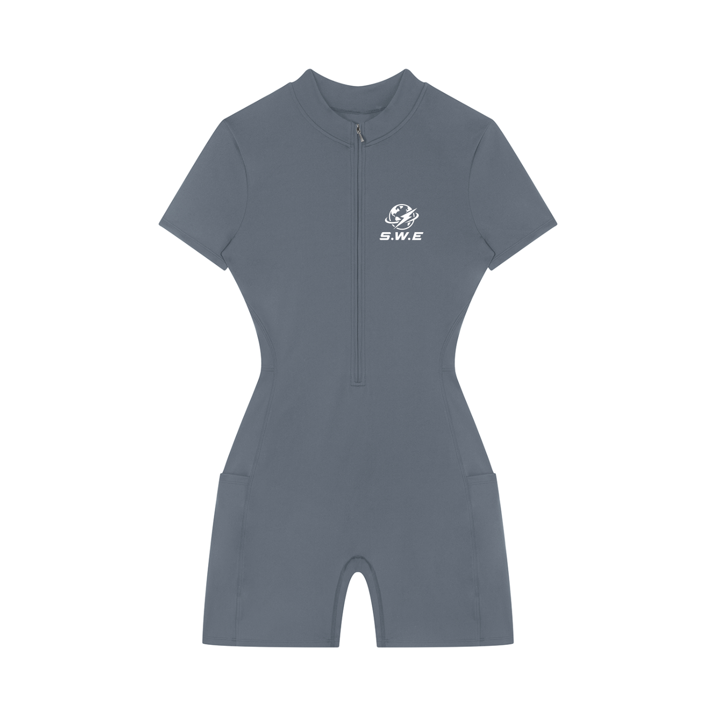 Served. Worldwide Energy Women's Quarter-Zip Short Sleeve Romper