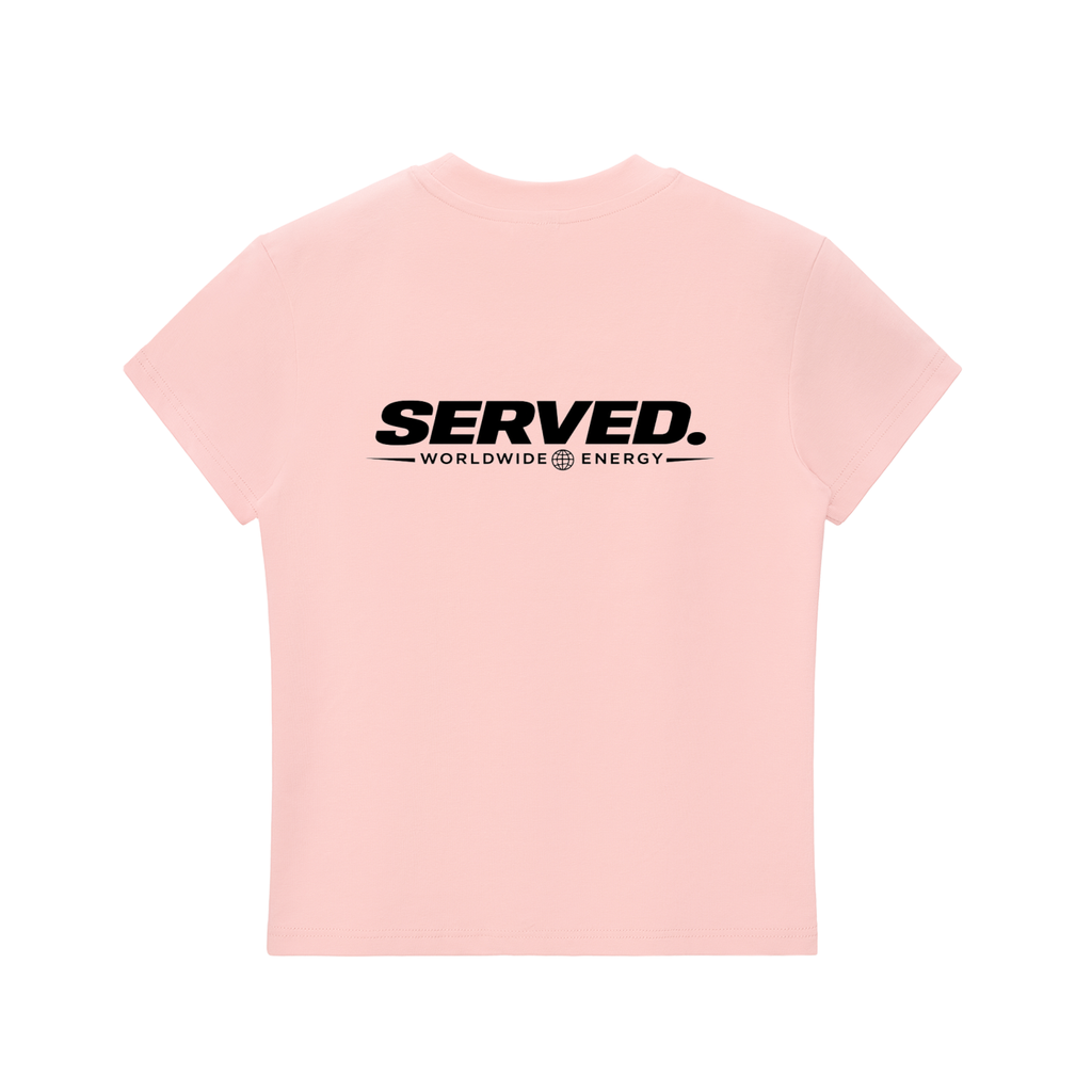 Served. Worldwide Energy Women’s Bodycon Crewneck T-Shirt