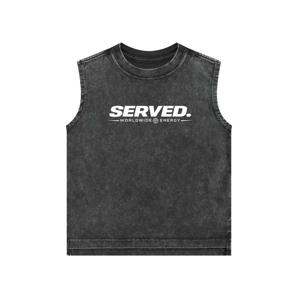 Served. Worldwide Energy Washed Kids' Tank Top