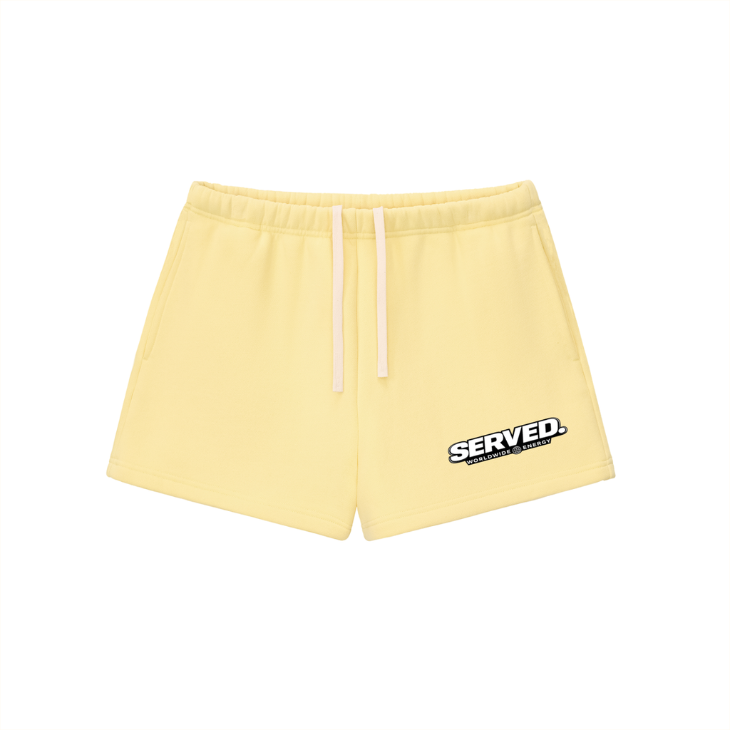 Served. Worldwide Energy Women's Drawstring Sweatshorts