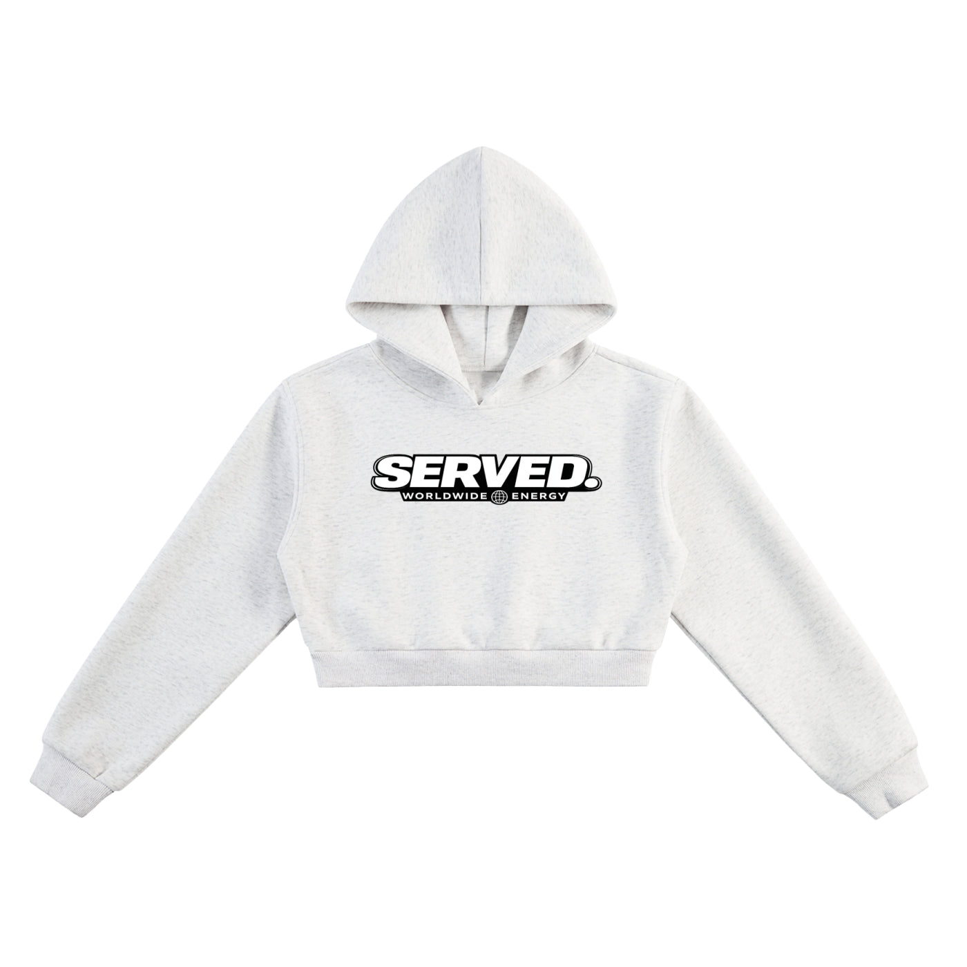 Served Worldwide Energy Women's Cropped Hoodie