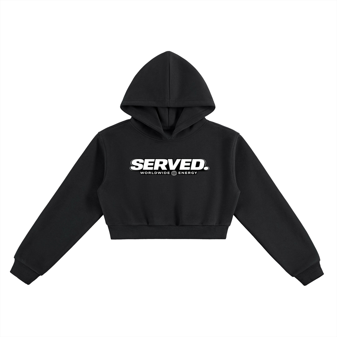 Served Worldwide Energy Women's Cropped Hoodie