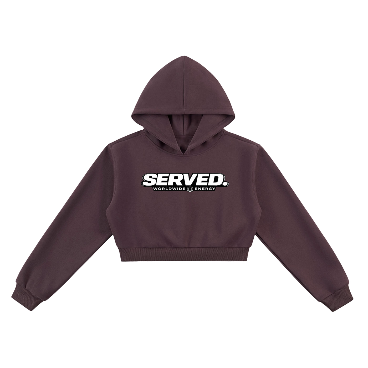 Served Worldwide Energy Women's Cropped Hoodie