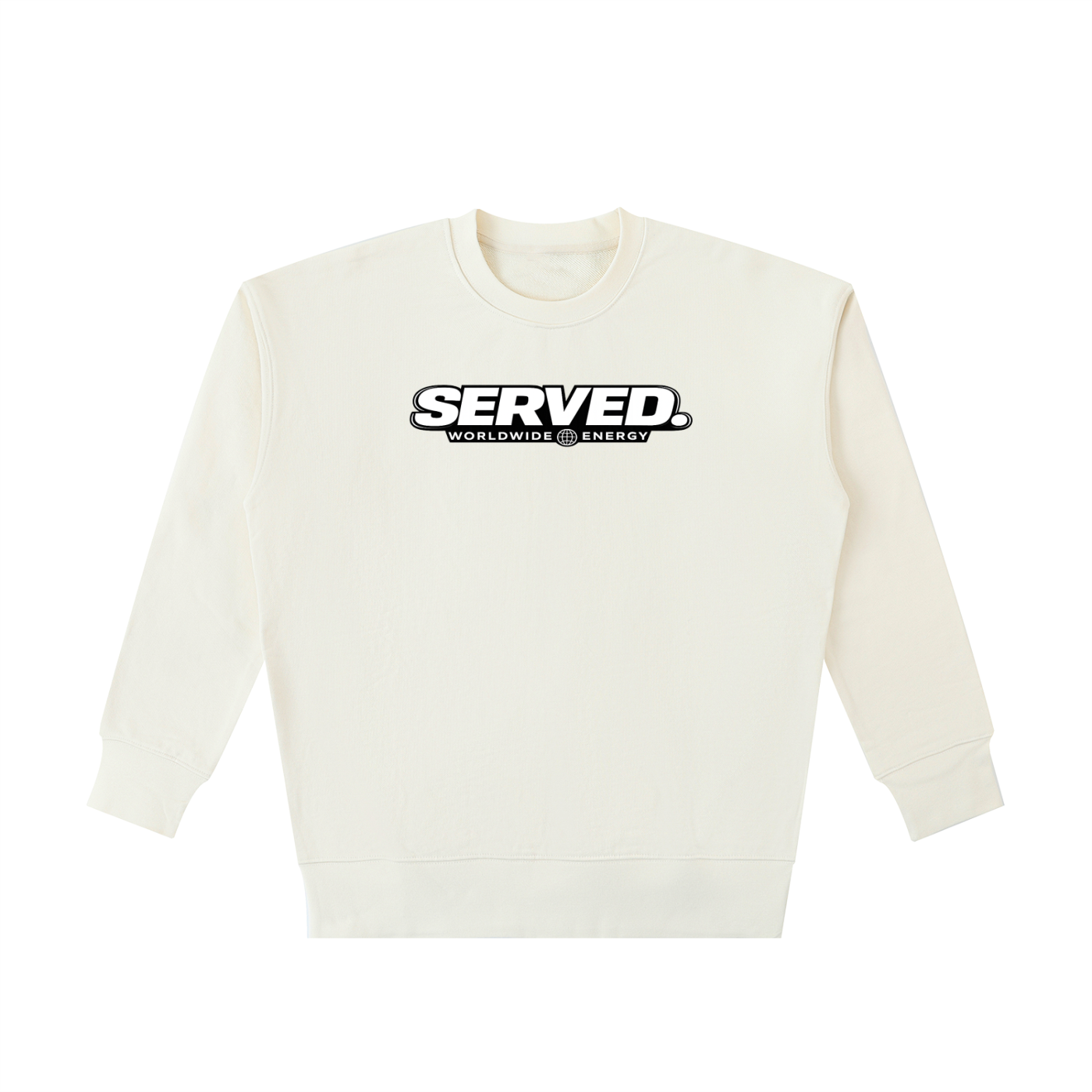 Served. Worldwide Energy Men Heavyweight Cotton Sweatshirt