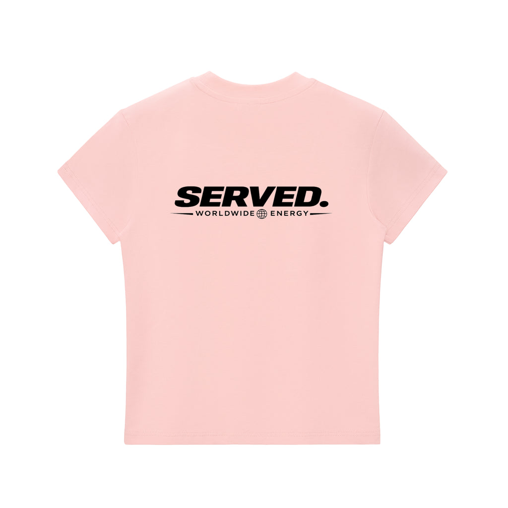Served. Worldwide Energy Women’s Bodycon Crewneck T-Shirt