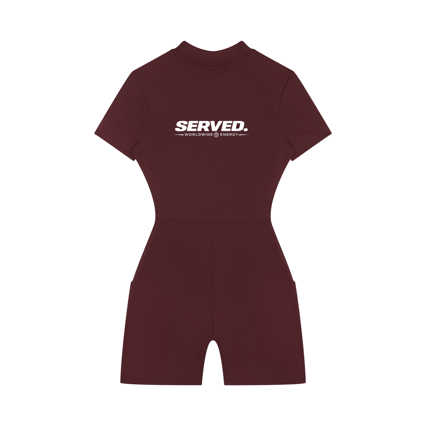 Served. Worldwide Energy Women's Quarter-Zip Short Sleeve Romper