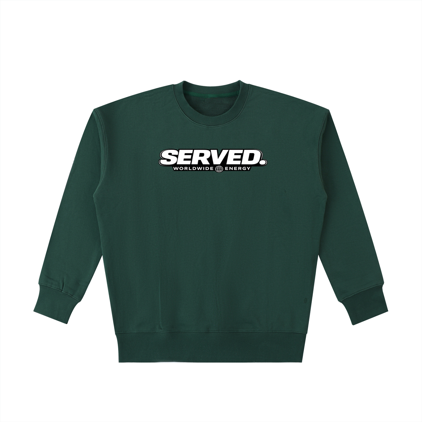 Served. Worldwide Energy Men Heavyweight Cotton Sweatshirt