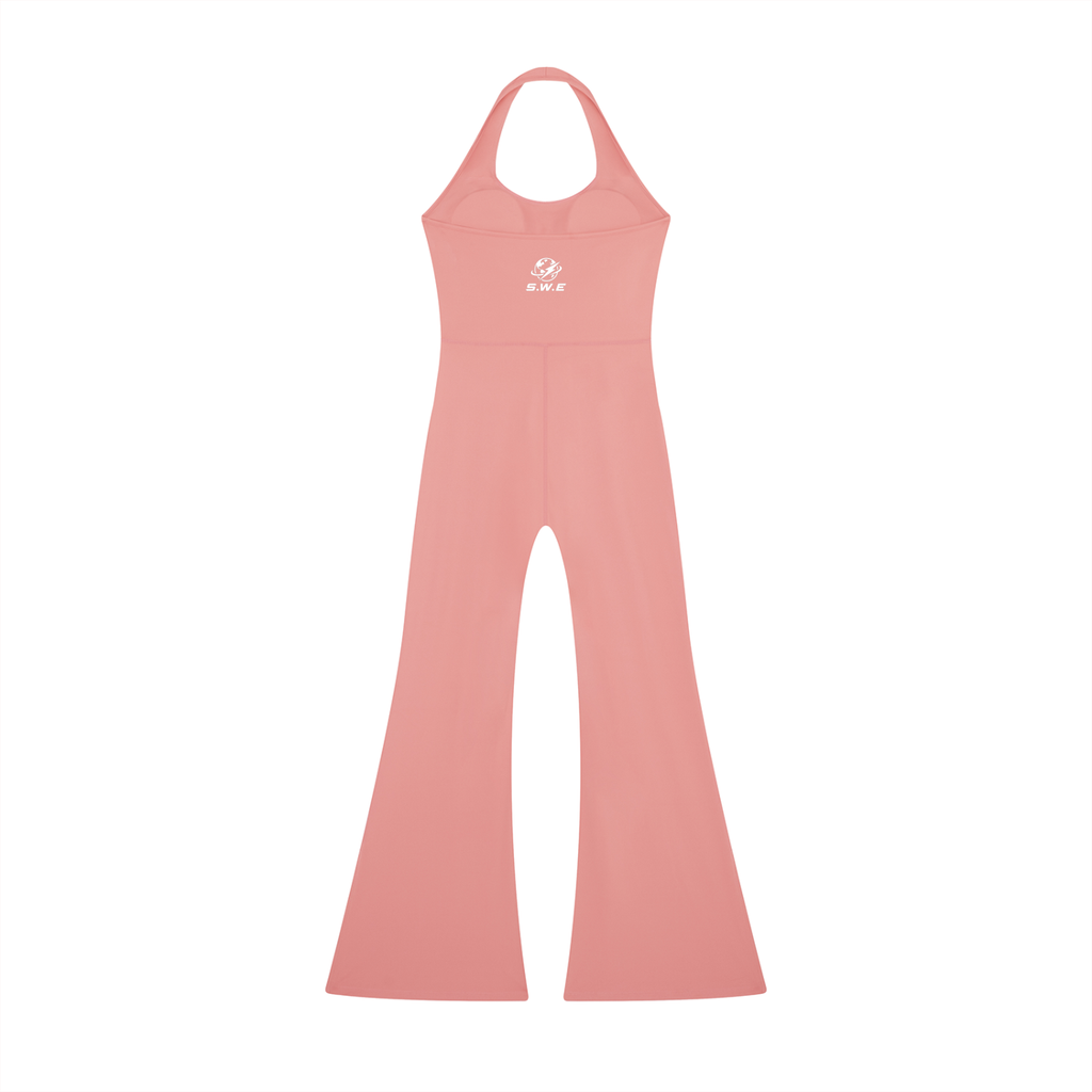 Served. Worldwide Energy Halter Flared Jumpsuit