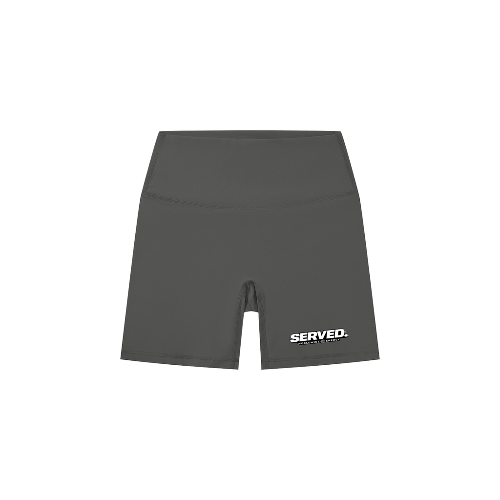 Served. Worldwide Energy Women’s High-Waisted Biker Shorts