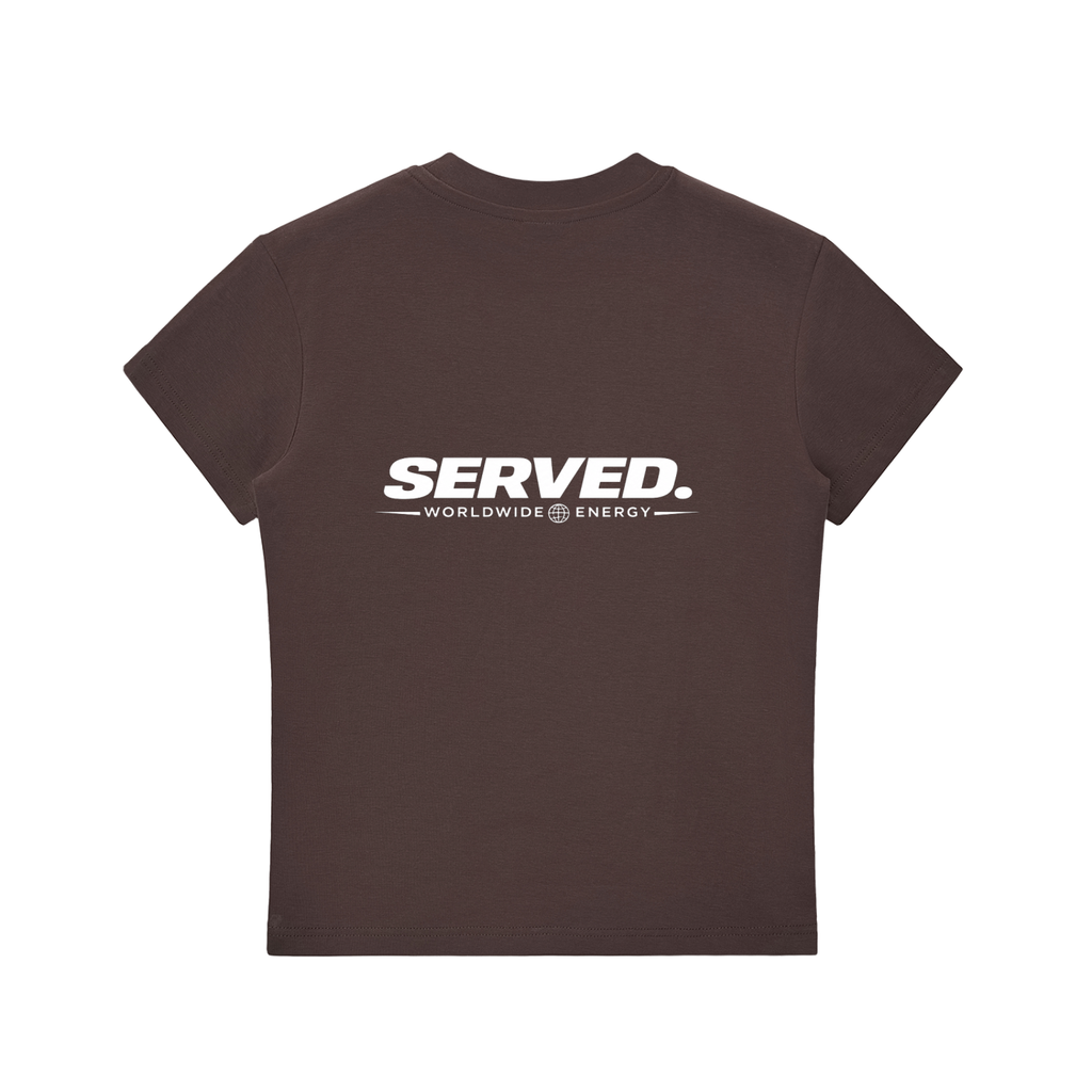 Served. Worldwide Energy Women’s Bodycon Crewneck T-Shirt