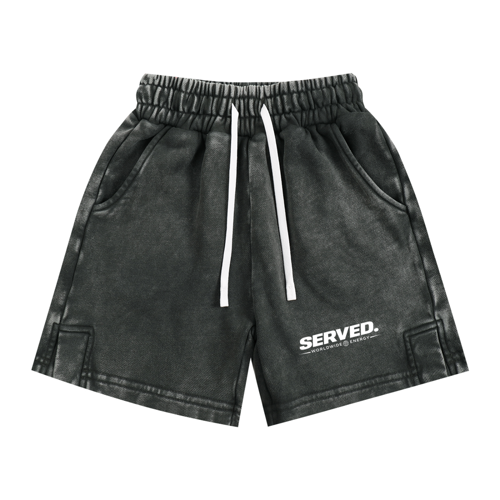 Served. Worldwide Energy Washed Kid's Shorts