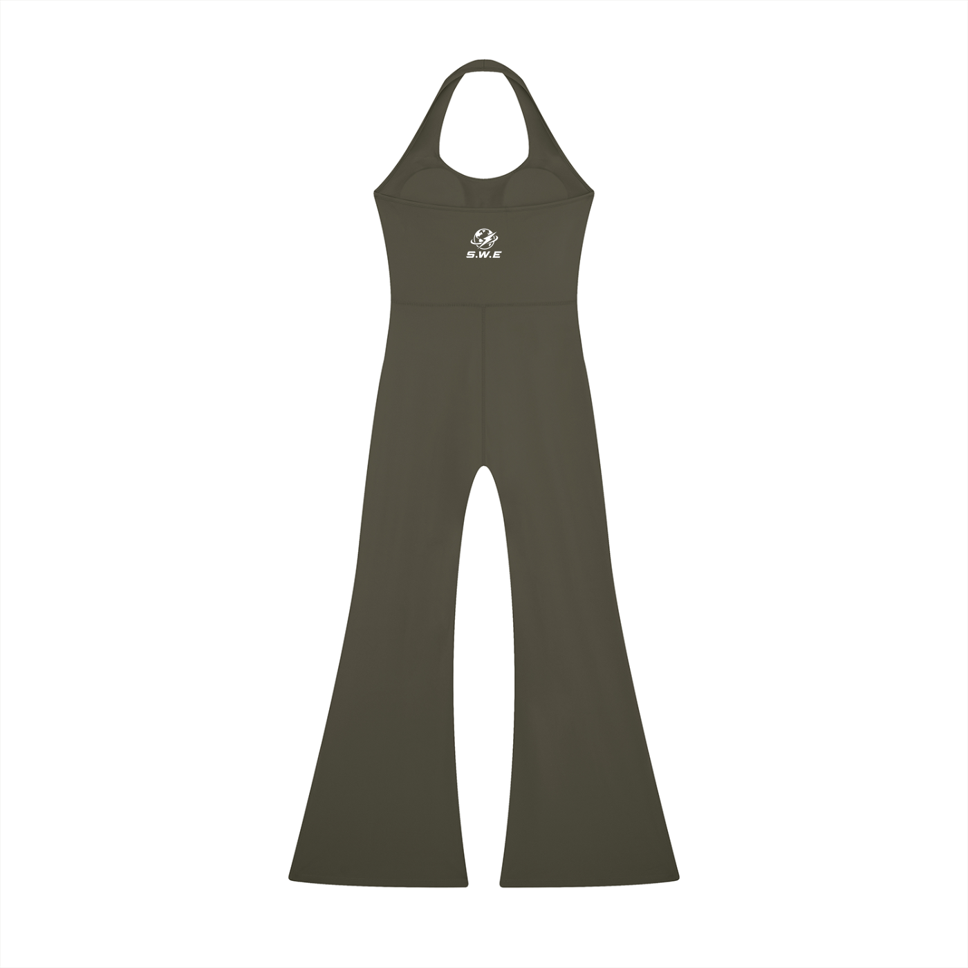 Served. Worldwide Energy Halter Flared Jumpsuit