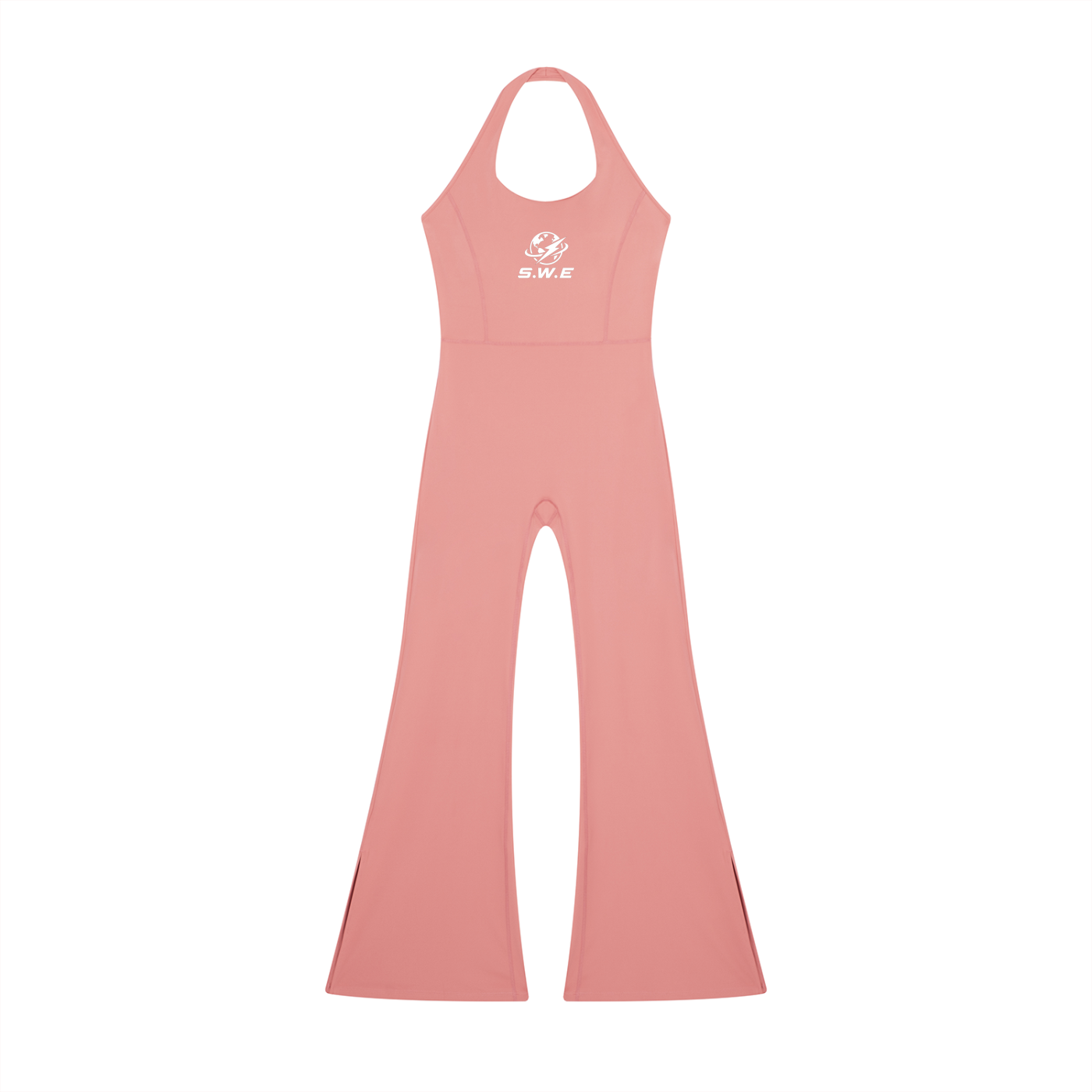 Served. Worldwide Energy Halter Flared Jumpsuit