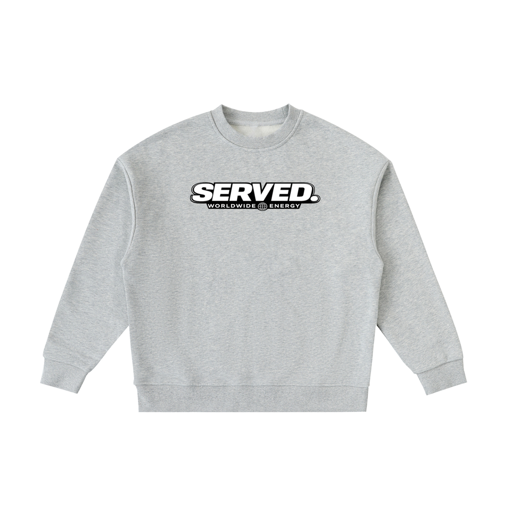 Served. Worldwide Energy Fleece Kids' Crewneck Sweatshirt