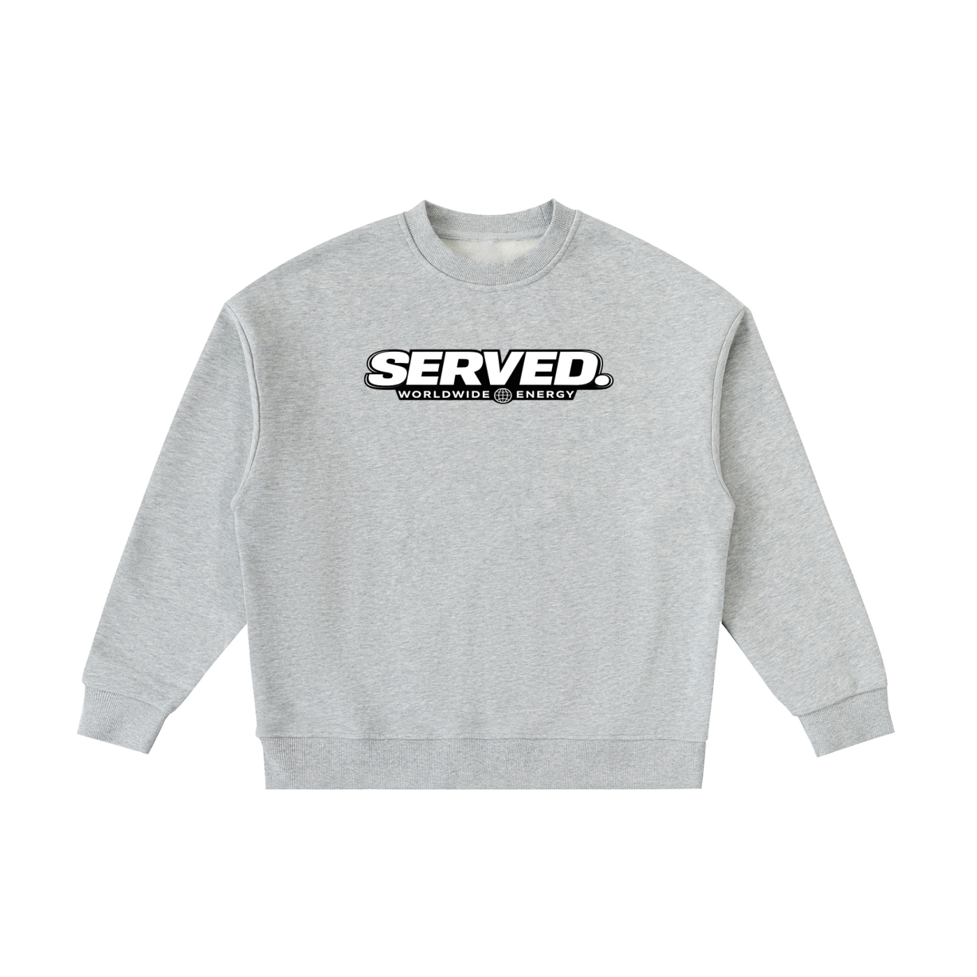 Served. Worldwide Energy Fleece Kids' Crewneck Sweatshirt