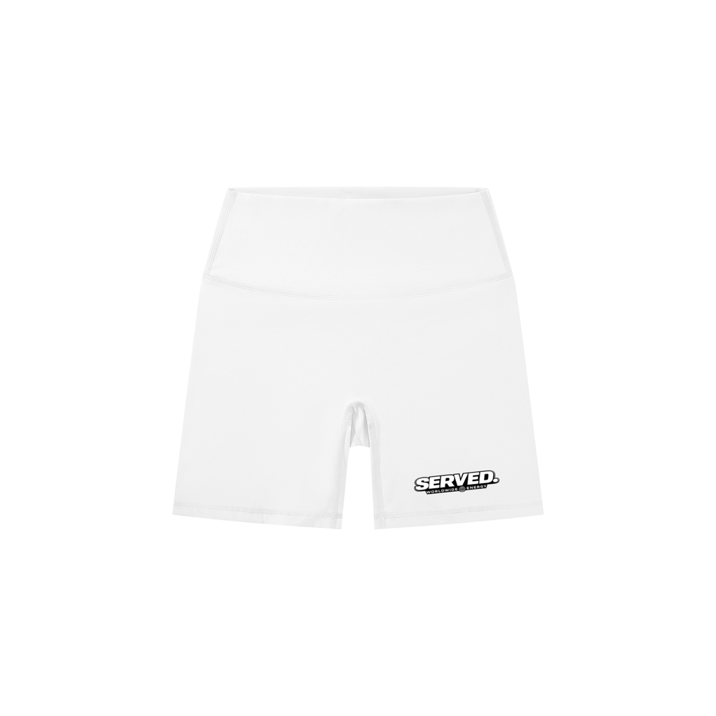 Served. Worldwide Energy Women’s High-Waisted Biker Shorts