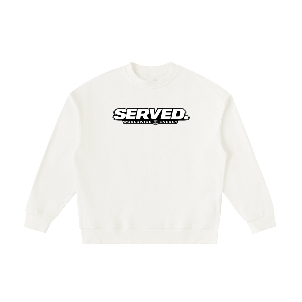 Served. Worldwide Energy Fleece Kids' Crewneck Sweatshirt