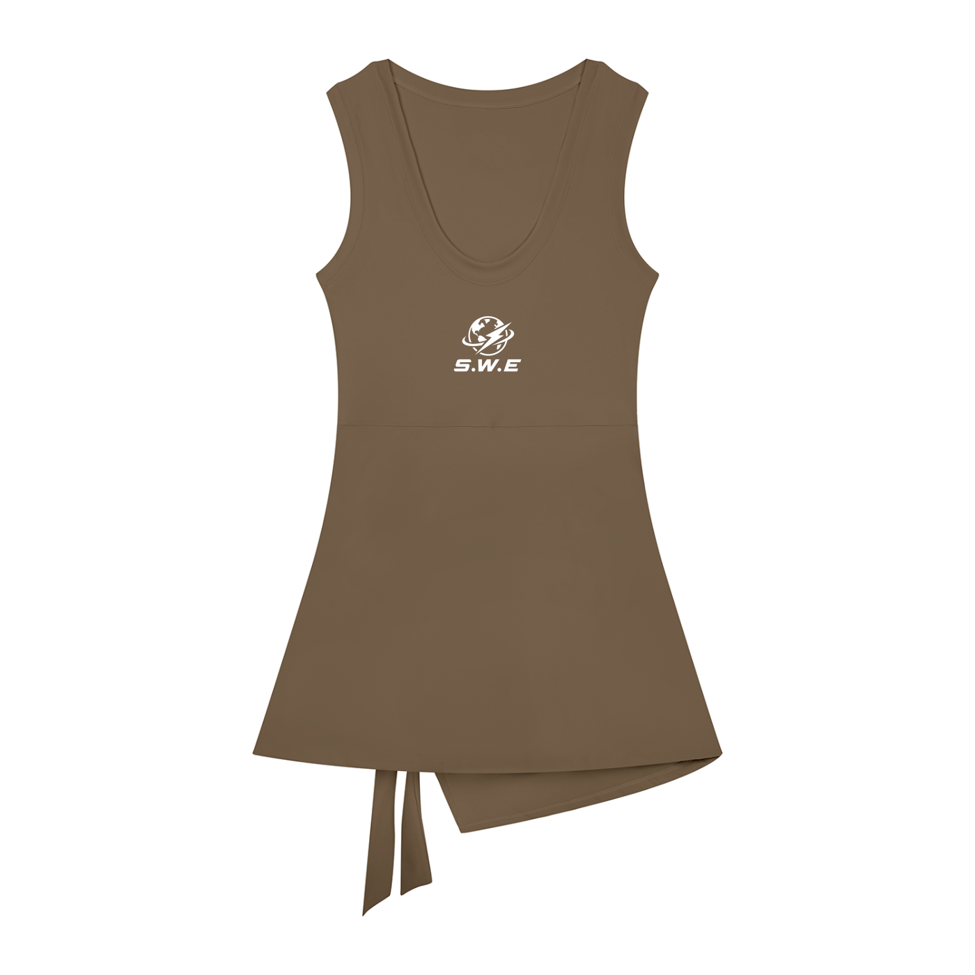 Served Worldwide Energy A-Line Sleeveless Dress