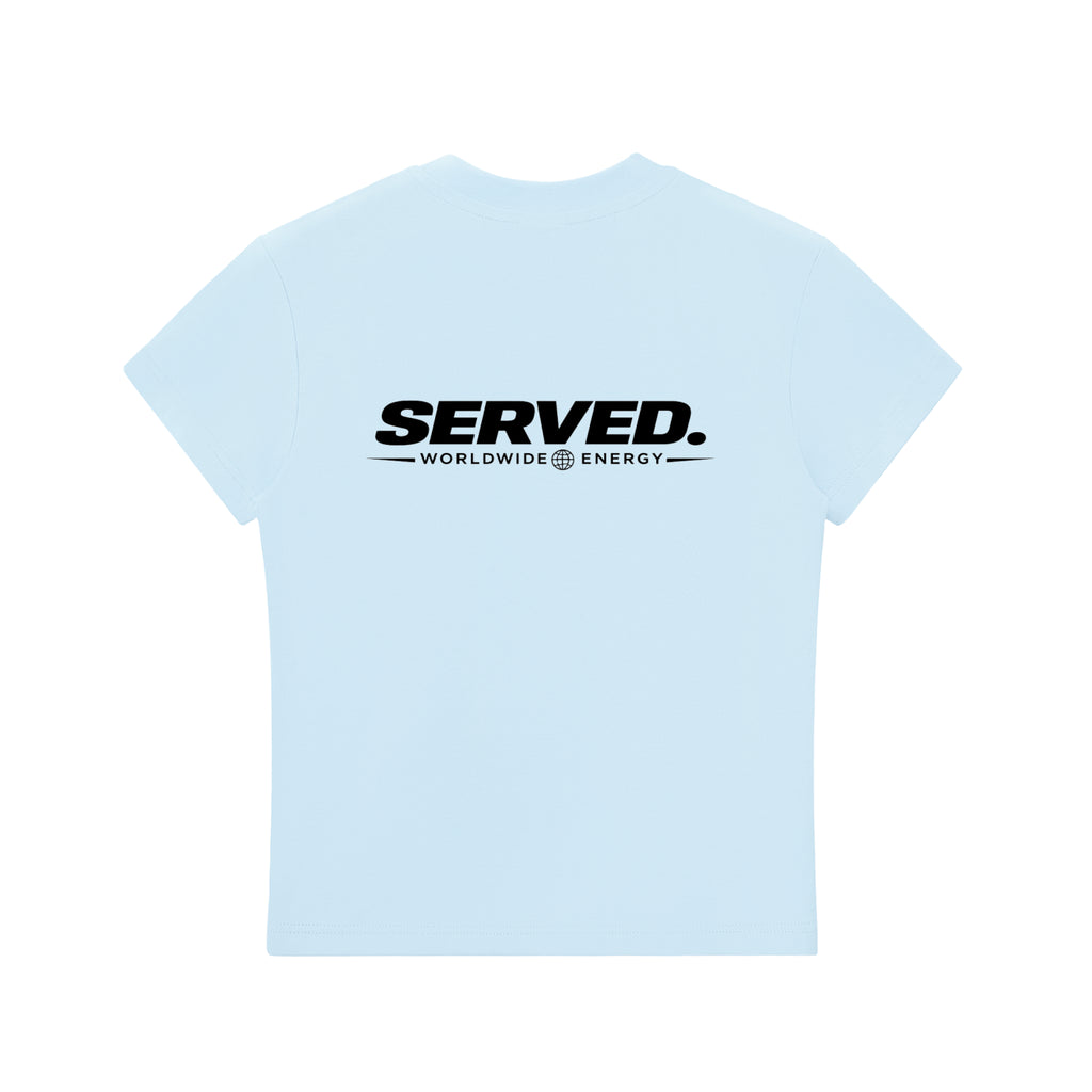 Served. Worldwide Energy Women’s Bodycon Crewneck T-Shirt