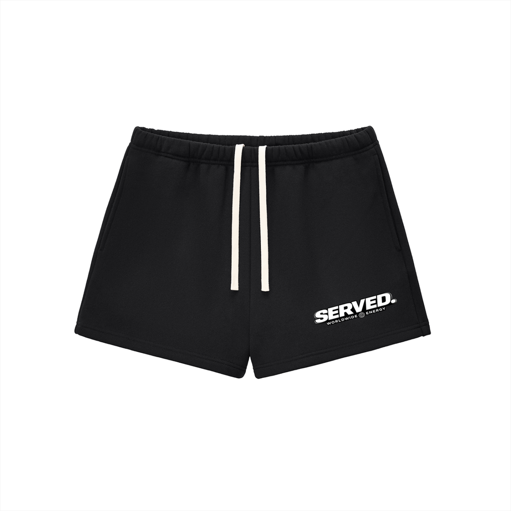 Served. Worldwide Energy Women's Drawstring Sweatshorts