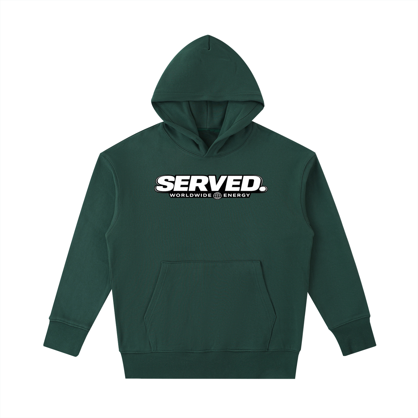 Served. Worldwide Energy Heavyweight Cotton Hoodie