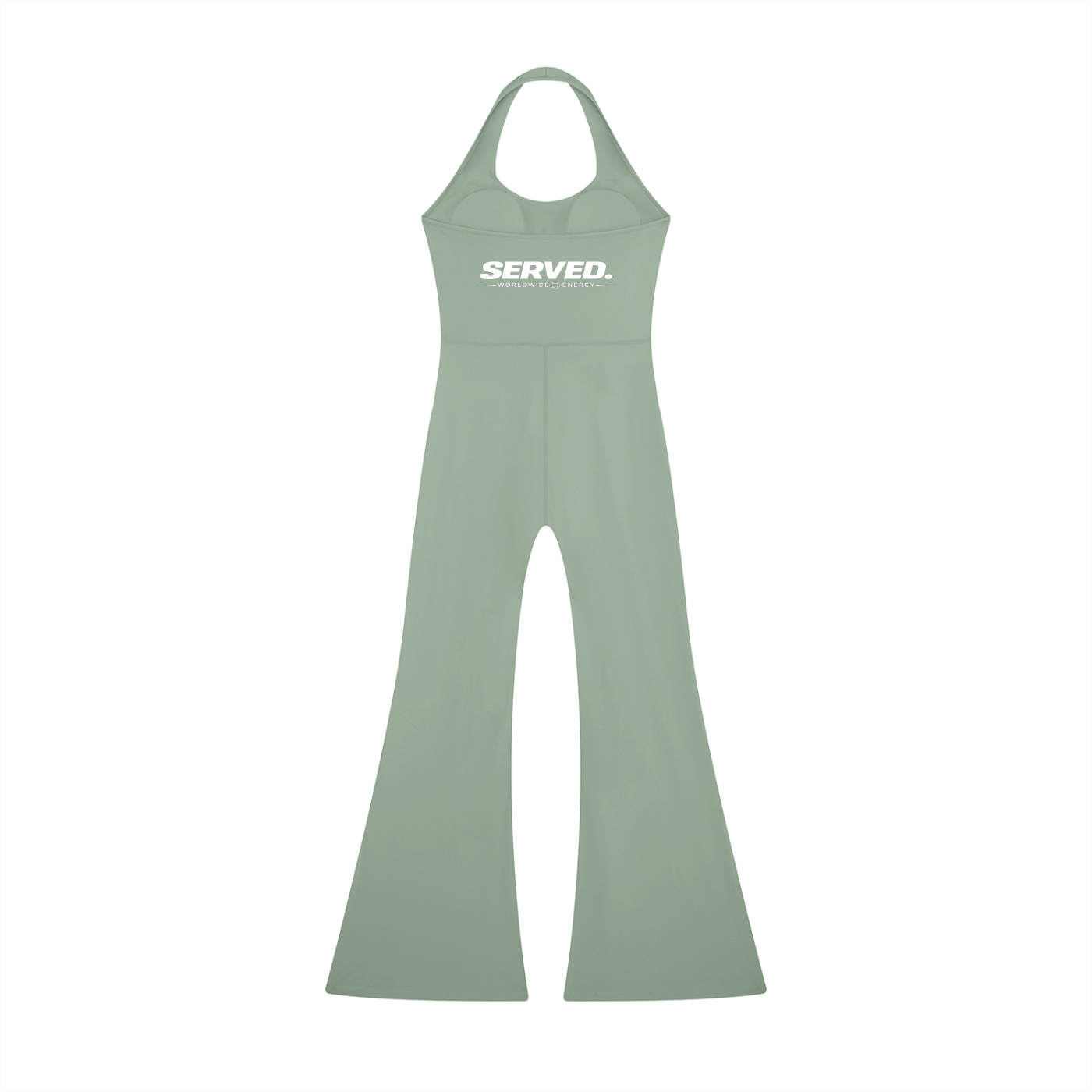 Served. Worldwide Energy Halter Flared Jumpsuit