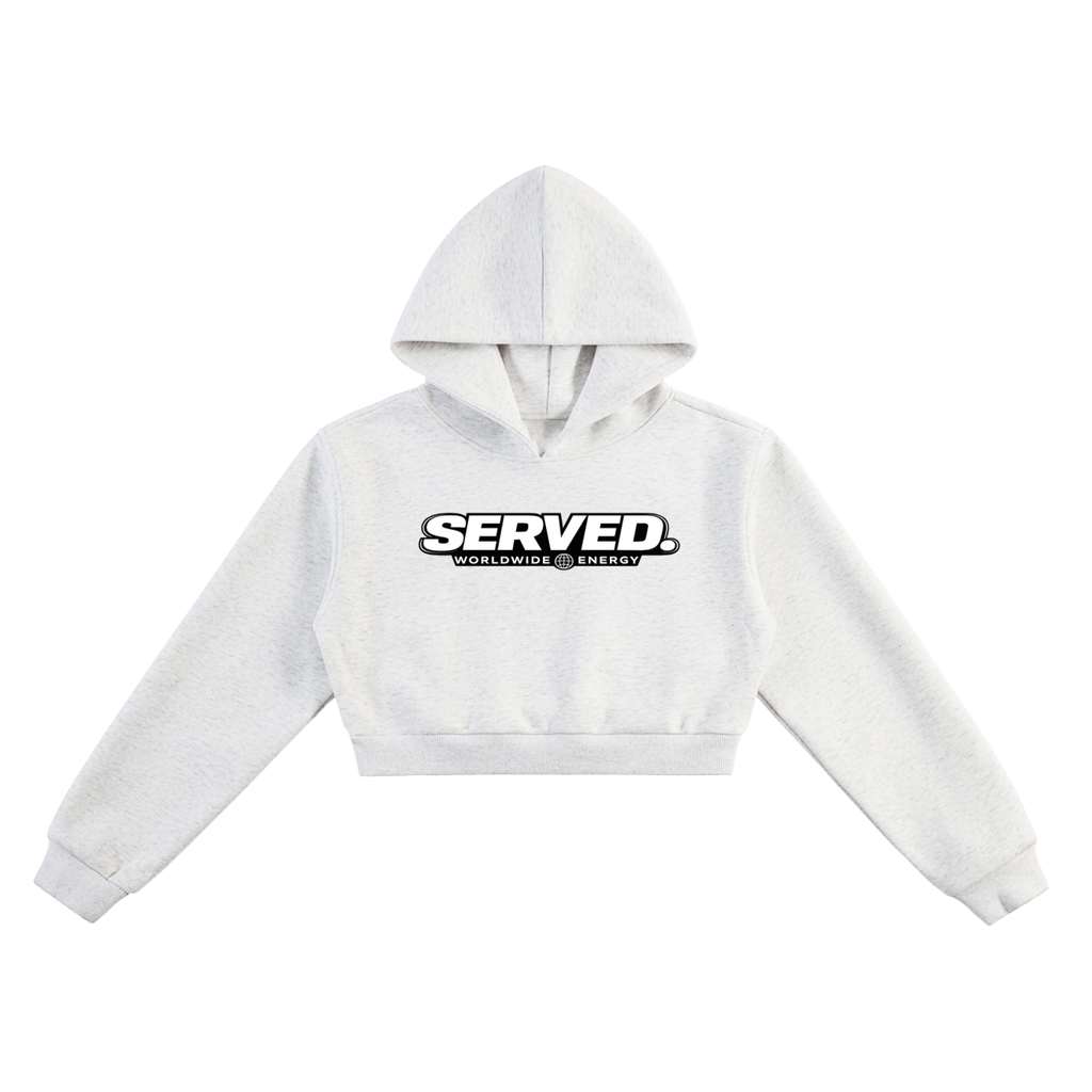 Served Worldwide Energy Women's Cropped Hoodie