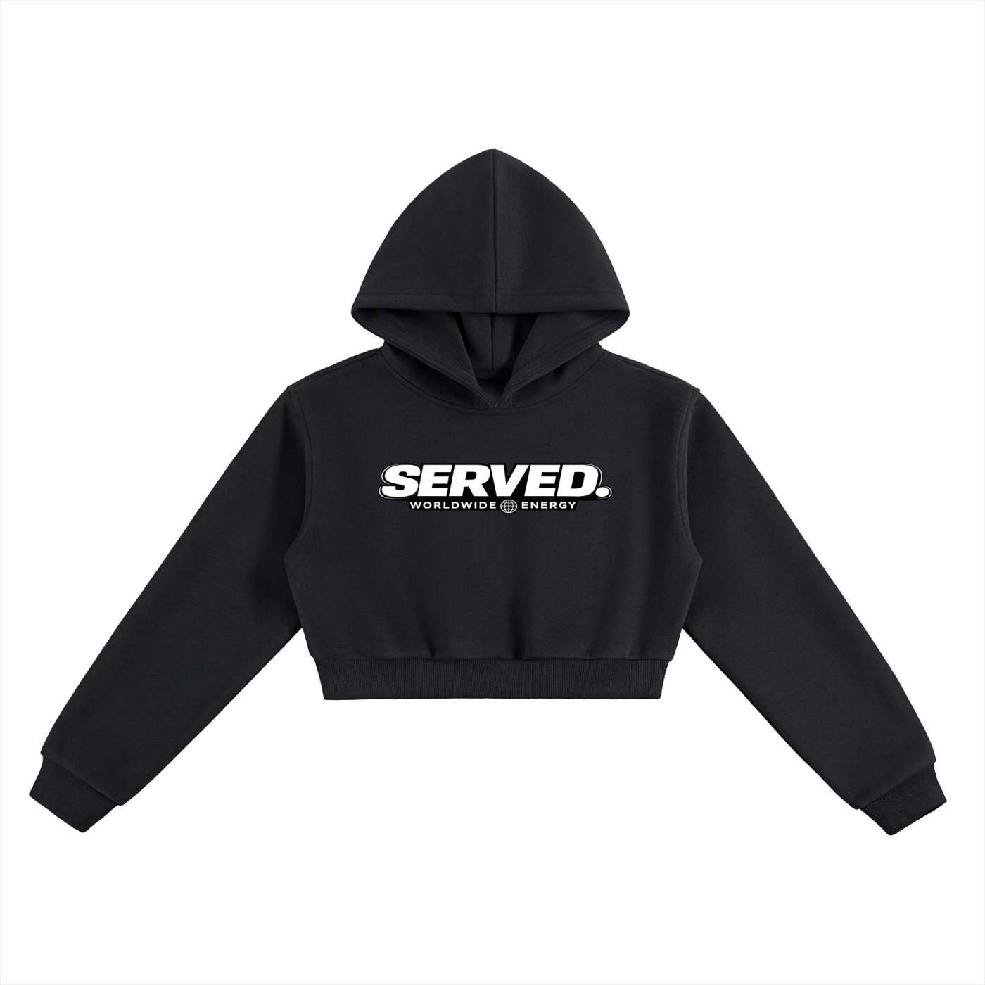 Served Worldwide Energy Women's Cropped Hoodie