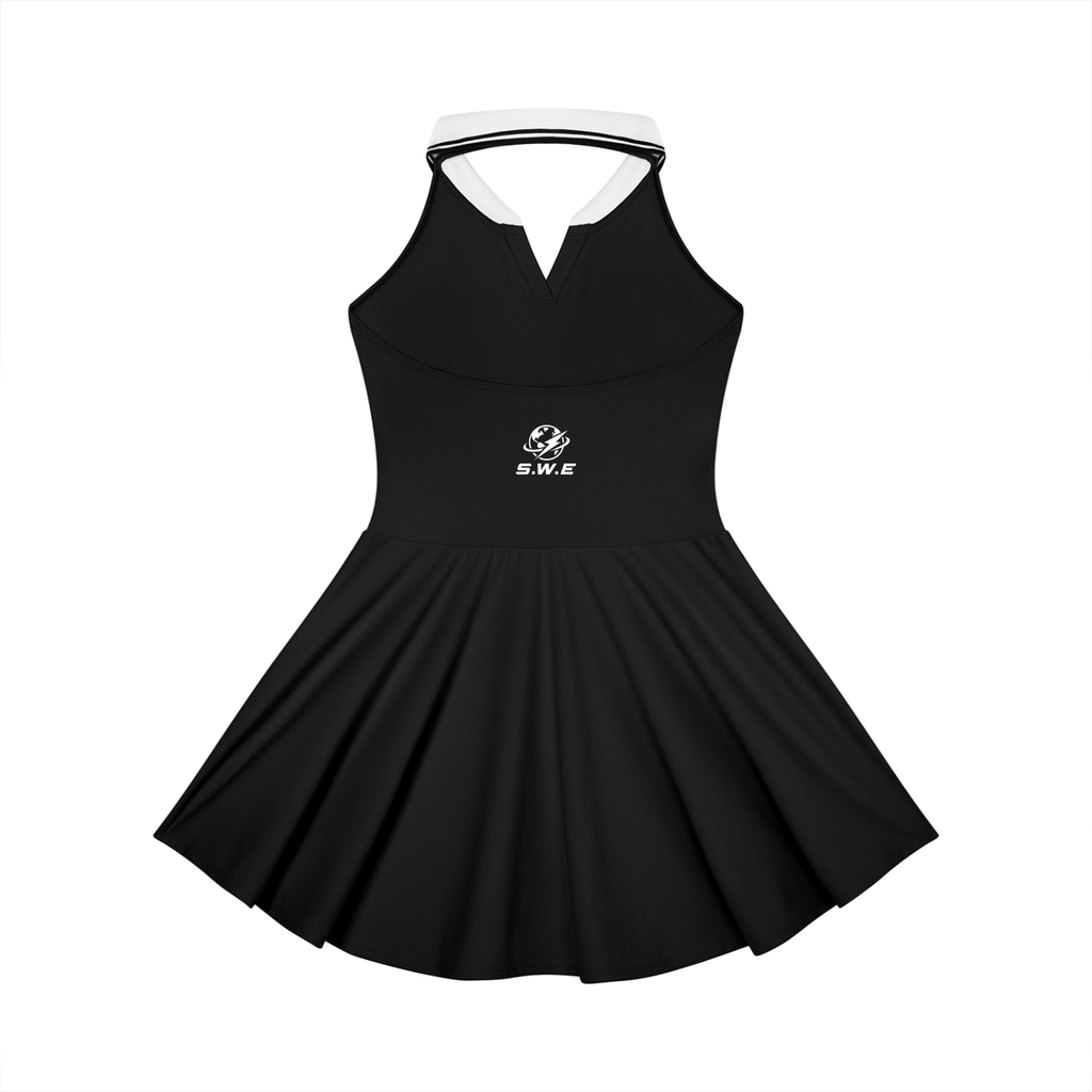 Served.  Worldwide Energy Collared Halter A-Line Tennis Dress
