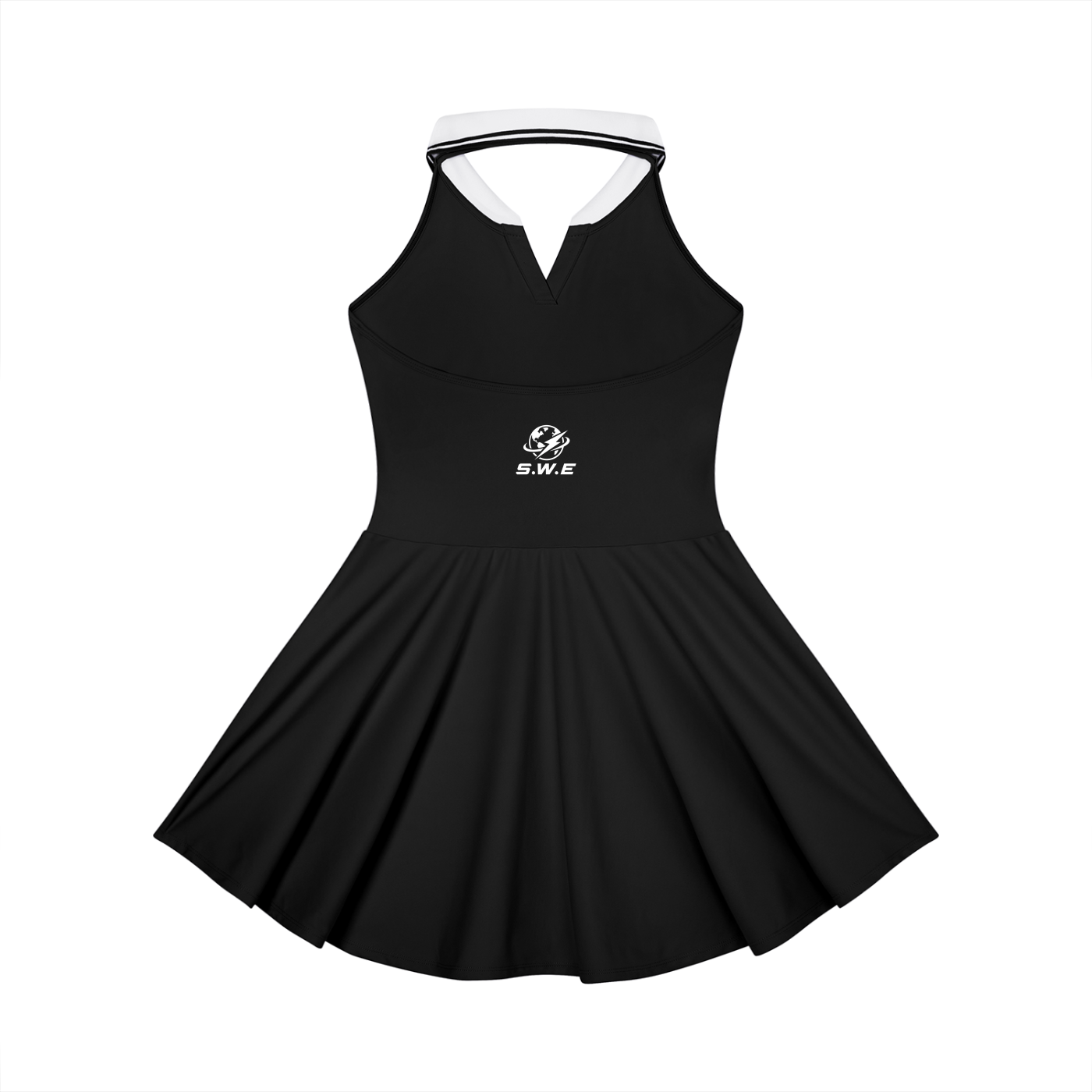 Served.  Worldwide Energy Collared Halter A-Line Tennis Dress