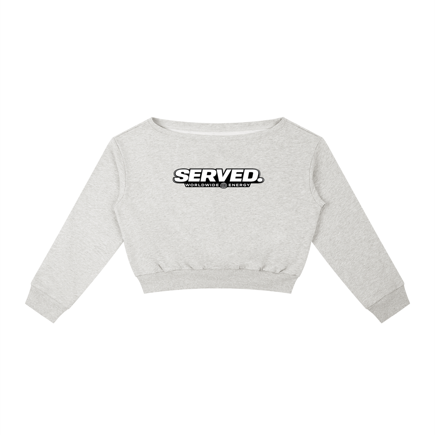 Served. Worldwide Energy Women's Off-Shoulder Sweatshirt
