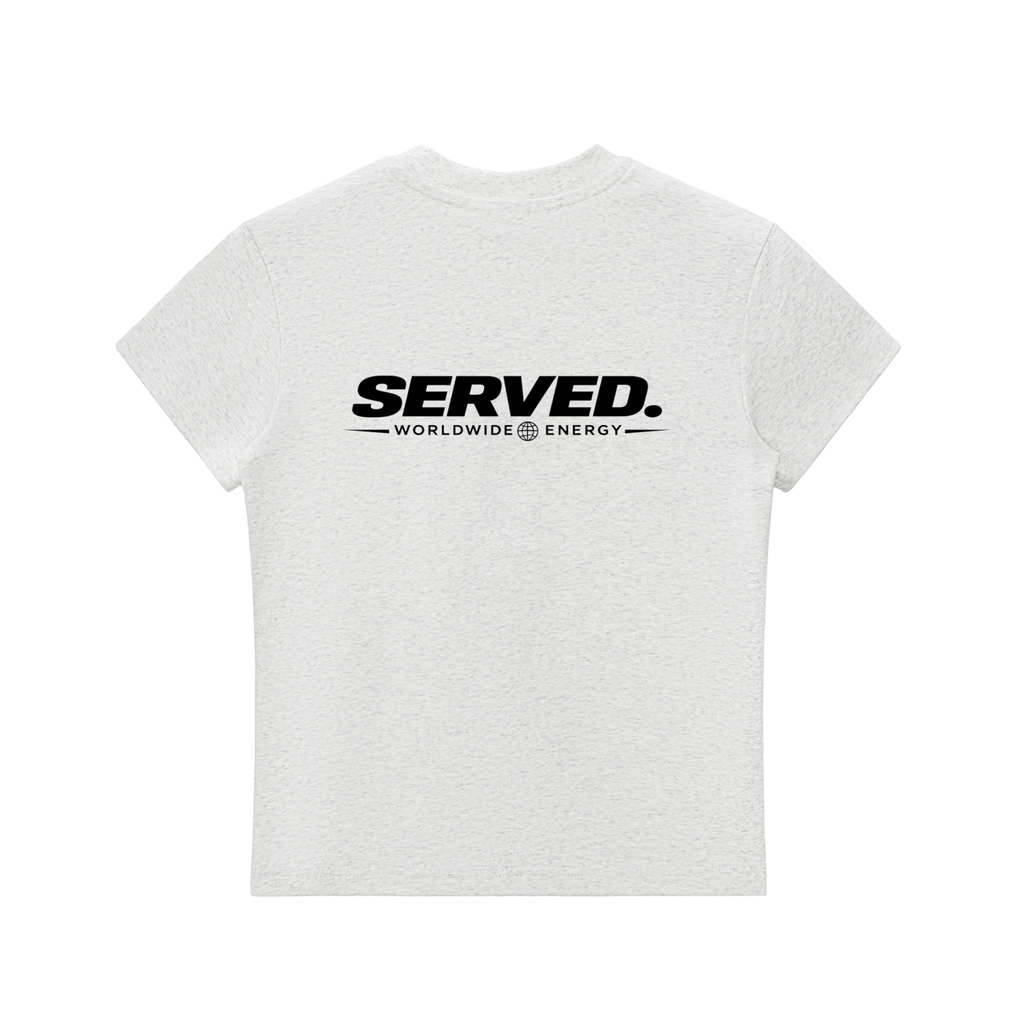 Served. Worldwide Energy Women’s Bodycon Crewneck T-Shirt
