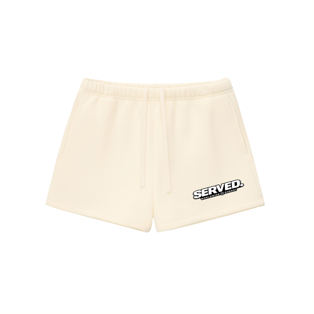 Served. Worldwide Energy Women's Drawstring Sweatshorts