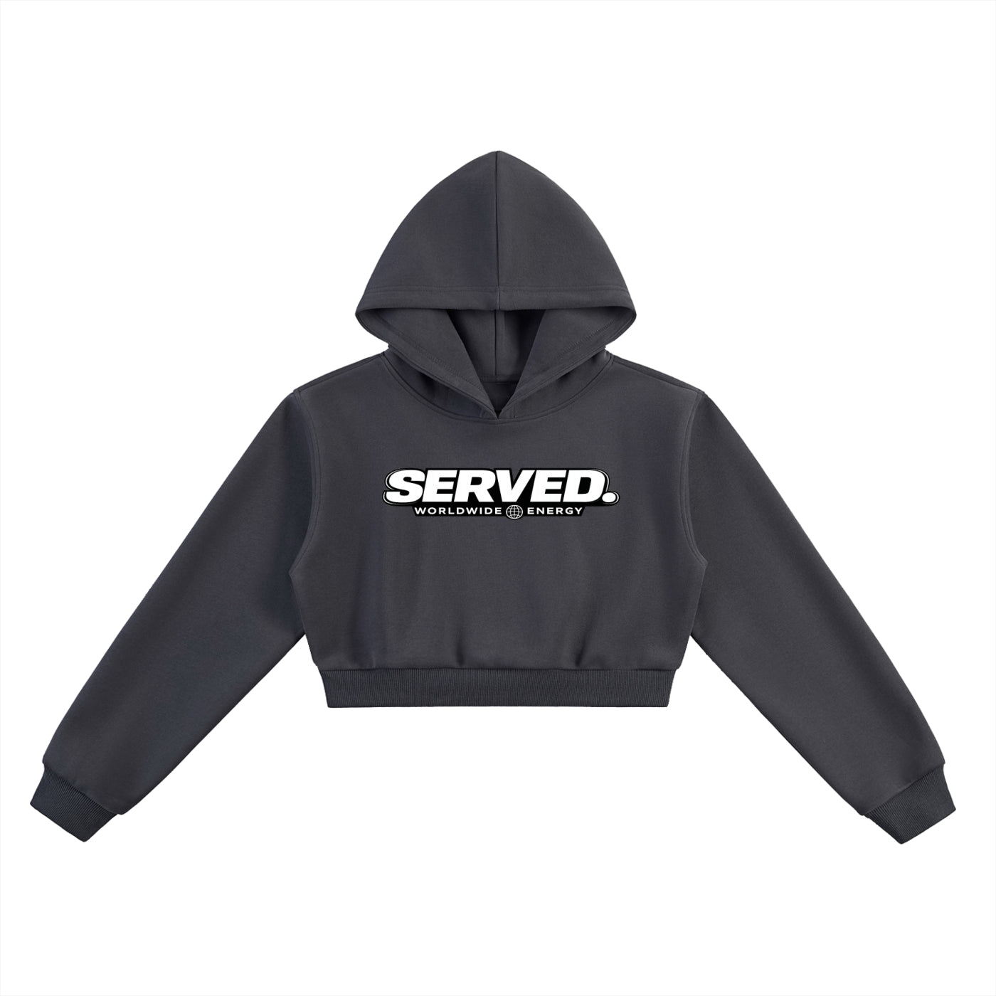 Served Worldwide Energy Women's Cropped Hoodie