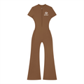 Served. Worldwide Energy Women’s Tight Flared Leg Quarter-Zip Jumpsuit