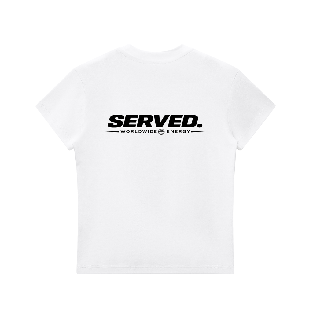 Served. Worldwide Energy Women’s Bodycon Crewneck T-Shirt