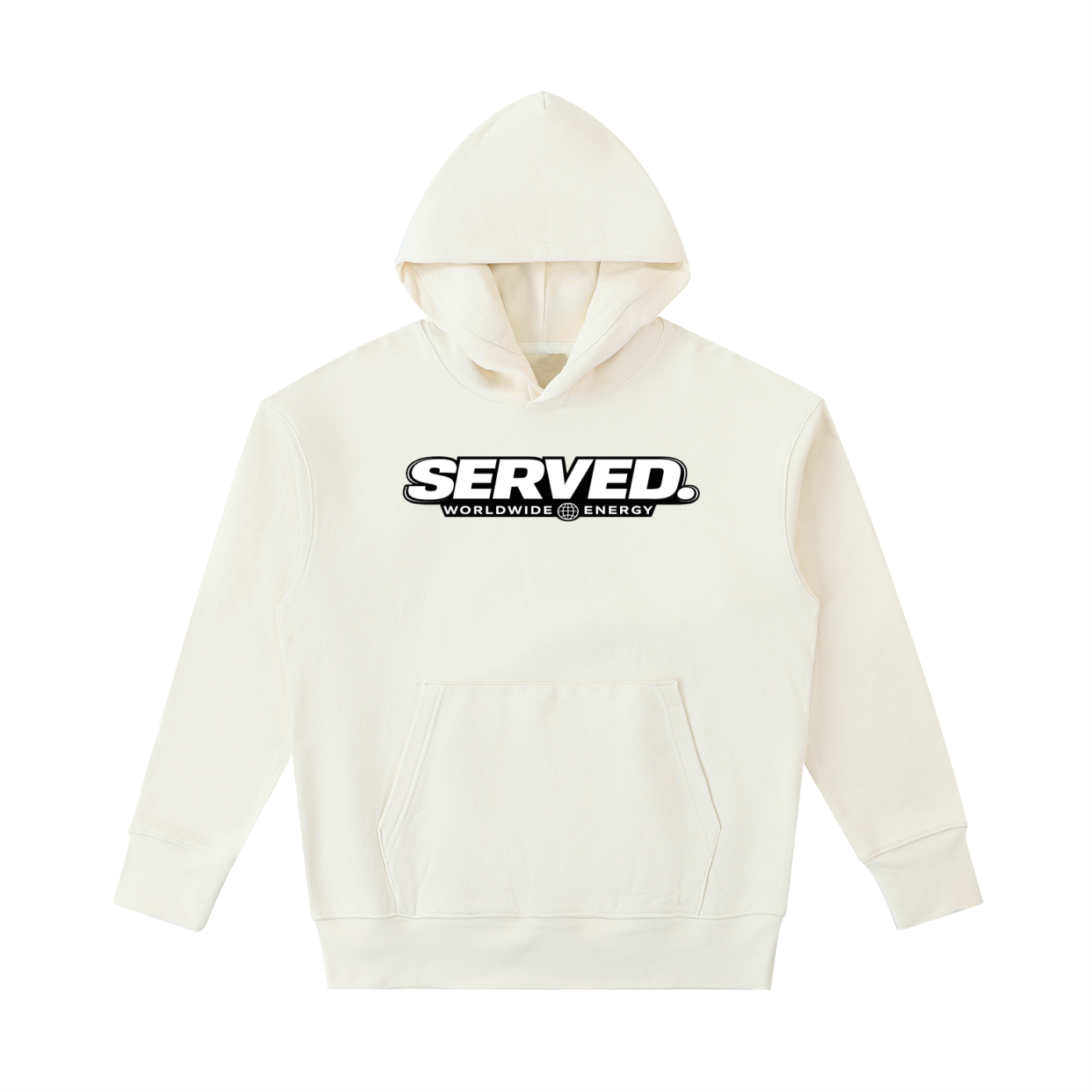 Served. Worldwide Energy Heavyweight Cotton Hoodie