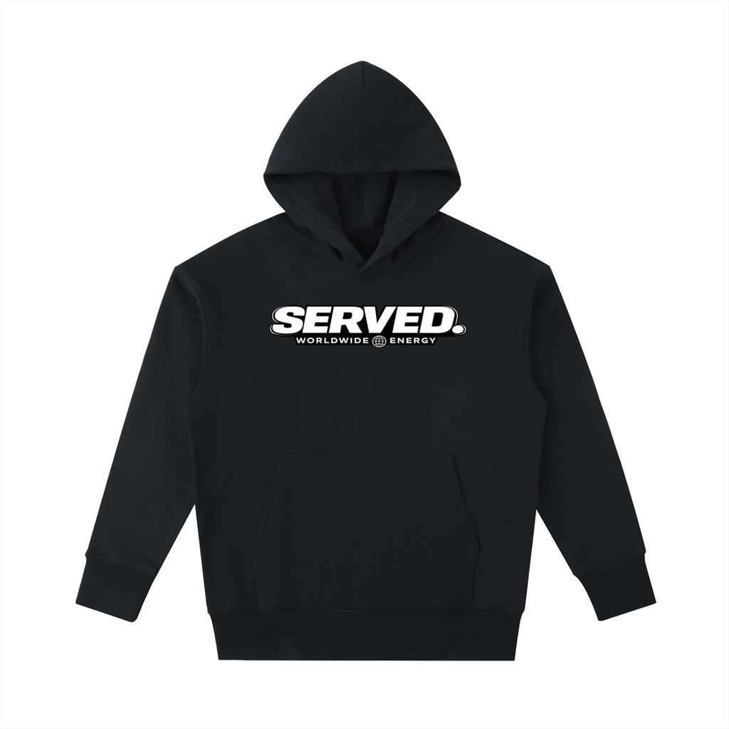 Served. Worldwide Energy Heavyweight Cotton Hoodie