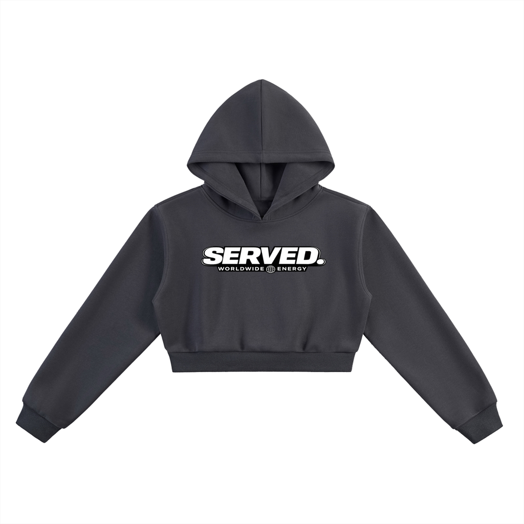 Served Worldwide Energy Women's Cropped Hoodie